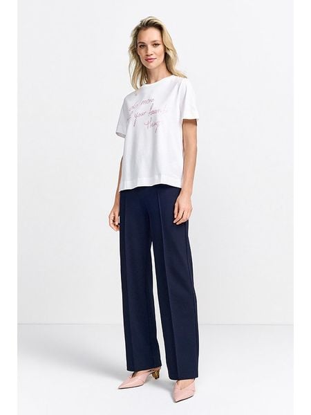 Rich & Royal Koszulka w kolorze białym rozmiar: XS. Białe bluzki Rich & Royal, xs, bez wzorów, z bawełny, bez kołnierzyka, bez ramiączek. Za 74,11 zł.