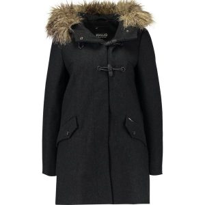 Khujo YUKI Krótki płaszcz dark grey melange. Płaszcze marki khujo. W wyprzedaży za 431,40 zł.