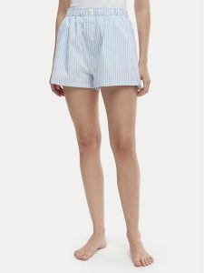 Calvin Klein Underwear Szorty piżamowe LV00QS7596 Niebieski. Niebieskie piżamy Calvin Klein Underwear, bez wzorów, z bawełny. Za 189,99 zł.