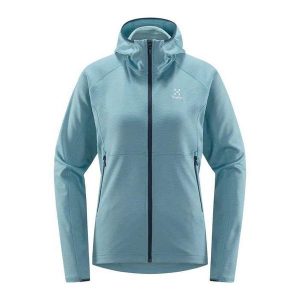 Bluza trekkingowa damska Haglofs Skuta Hood. Zielone bluzy Haglöfs, s, bez wzorów, bez kaptura. Za 309,99 zł.