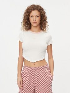Reebok T-Shirt II5587 Biały Fitted Fit. Białe t-shirty Reebok, xs, bez wzorów, z bawełny, bez kołnierzyka, bez ramiączek. Za 119,99 zł.
