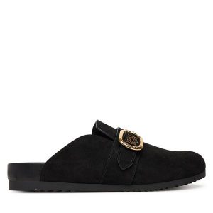 Klapki Guess. Czarne klapki Guess, z aplikacjami, bez obcasa. Za 494,99 zł.