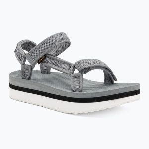 Sandały damskie Teva Flatform Universal Mesh Print. Szare buty trekkingowe Teva, z meshu, bez zapięcia. Za 139,99 zł.