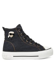 KARL LAGERFELD Trampki KL60444D Granatowy. Niebieskie trampki KARL LAGERFELD, bez wzorów, z materiału, bez zapięcia. Za 369,99 zł.