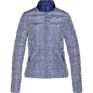 Kurtka pikowana bonprix kobaltowo-biel wełny z nadrukiem. Niebieskie kurtki bonprix, z nadrukiem, z wełny. Za 59,99 zł.