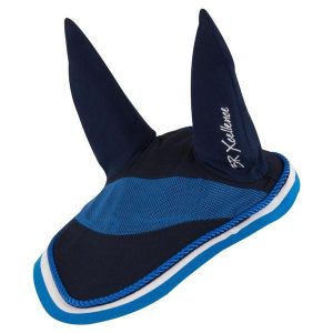 Krótka czapka dla konia BR Equitation Xcellence. Niebieskie czapki BR, bez wzorów, sportowe. Za 143,00 zł.