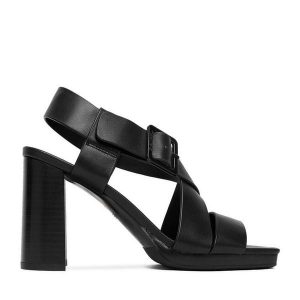 Sandały G-Star Raw. Czarne sandały G-Star Raw, bez wzorów, bez obcasa, na słupku, bez zapięcia. Za 399,99 zł.