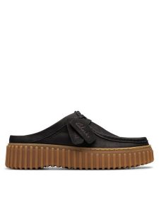 Clarks Klapki Torhill Mule 26181193 Czarny. Czarne klapki Clarks, bez wzorów, ze skóry, bez obcasa. Za 289,99 zł.