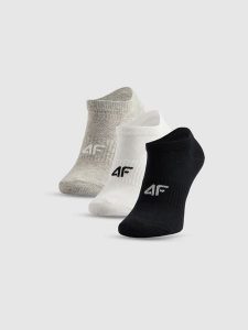 4F Skarpetki stopki (3-pack) damskie - multikolor 35-38. Skarpetki 4f, bez wzorów, z bawełny. Za 49,99 zł.