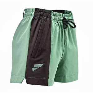 Spodenki boulderingowe dla kobiet. Czarne szorty FELSENFEST, bez wzorów, z elastanu, sportowe. Za 219,99 zł.