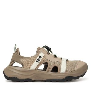 Sandały Teva. Brązowe buty trekkingowe Teva, bez wzorów, bez obcasa, bez zapięcia. Za 309,99 zł.