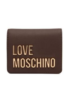 LOVE MOSCHINO Portfel JC5612PP1PKD0300 Brązowy. Brązowe portfele LOVE MOSCHINO, bez wzorów, ze skóry. Za 399,99 zł.