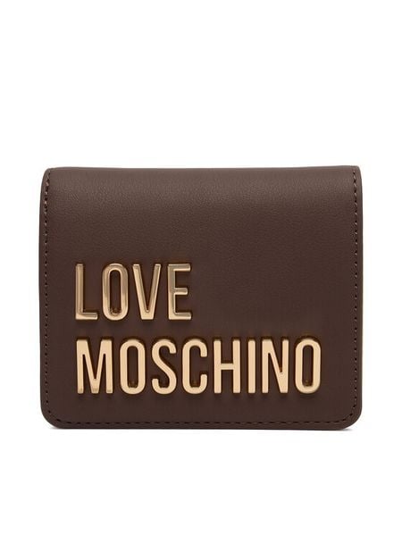 LOVE MOSCHINO Portfel JC5612PP1PKD0300 Brązowy. Brązowe portfele LOVE MOSCHINO, bez wzorów, ze skóry. Za 399,99 zł.