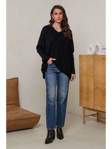 Soft Cashmere Sweter w kolorze czarnym rozmiar: 34/36. Czarne swetry oversize Soft Cashmere, bez wzorów, z kaszmiru, bez ramiączek. Za 104,99 zł.
