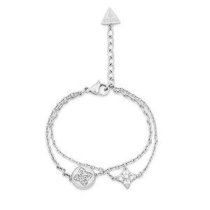 Bransoletka Guess. Szare bransoletki Guess, srebrne. Za 299,99 zł.