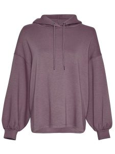 MOSS COPENHAGEN Bluza "Janelle" w kolorze fioletowym rozmiar: S/M. Różowe bluzy Moss Copenhagen, m, bez wzorów, z wiskozy, z kapturem. Za 136,13 zł.