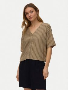 Vero Moda Koszula Rosie 10346914 Brązowy jasny Loose Fit. Brązowe koszule Vero Moda, xs, bez wzorów, z wiskozy, bez kołnierzyka, bez ramiączek. Za 129,99 zł.
