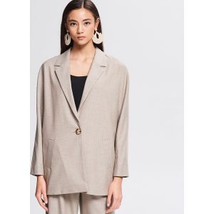 Marynarka oversize - Beżowy. Marynarki i żakiety marki Reserved. Za 239,99 zł.