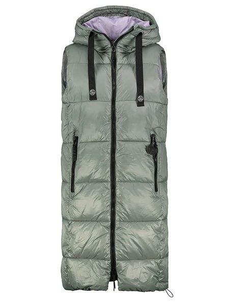 Sublevel Kamizelka pikowana w kolorze khaki rozmiar: L. Brązowe kamizelki Sublevel, l, bez wzorów, bez kołnierzyka, bez ramiączek, bez kaptura. Za 144,24 zł.