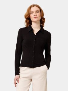 Les Lunes Bluzka "Sunny" w kolorze czarnym rozmiar: XL. Czarne bluzki Les Lunes, xl, bez wzorów, bez kołnierzyka, bez ramiączek. Za 165,99 zł.