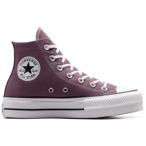 Buty sportowe Converse Chuck Taylor As Lift. Fioletowe trampki Converse, bez wzorów, bez zapięcia. Za 379,45 zł.