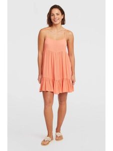 O'Neill Sukienka "Rilee" w kolorze pomarańczowym rozmiar: XS. Pomarańczowe sukienki O'Neill, xs, bez wzorów, z wiskozy, bez kołnierzyka, bez ramiączek, mini. Za 118,28 zł.