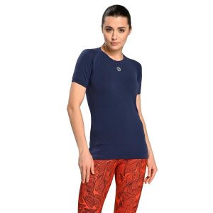 Oddychająca Koszulka Z Krótkim Rękawem Ultra. Czarne bluzki NESSI SPORTSWEAR, l, bez wzorów, sportowe, bez kołnierzyka, bez ramiączek. W wyprzedaży za 209,90 zł.
