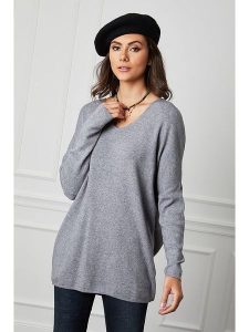 Joséfine Sweter "Beder" w kolorze szarym rozmiar: M. Szare swetry oversize Joséfine, m, bez wzorów, z kaszmiru, bez ramiączek. Za 178,79 zł.