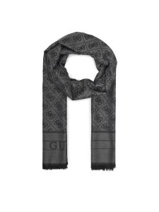Guess Szal AM9530 POL03sz Szary. Szare rękawiczki Guess, z aplikacjami, z materiału. Za 259,99 zł.