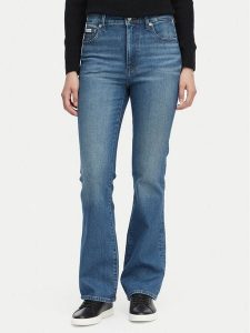 Calvin Klein Jeans Jeansy LV047F666G Granatowy Bootcut Fit. Niebieskie jeansy Calvin Klein Jeans, bez wzorów, z bawełny. Za 489,99 zł.