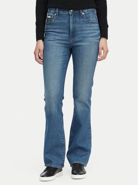 Calvin Klein Jeans Jeansy LV047F666G Granatowy Bootcut Fit. Niebieskie jeansy Calvin Klein Jeans, bez wzorów, z bawełny. Za 489,99 zł.