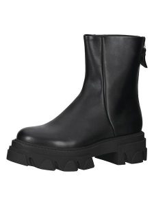 Steve Madden Skórzane botki w kolorze czarnym rozmiar: 38. Czarne botki Steve Madden, bez wzorów, bez obcasa, bez zapięcia. Za 320,63 zł.