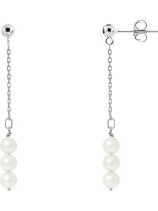 Pearline Srebrne kolczyki-wkrętki z perłami w kolorze białym rozmiar: onesize. Białe kolczyki Pearline, z perłą, srebrne. Za 217,99 zł.