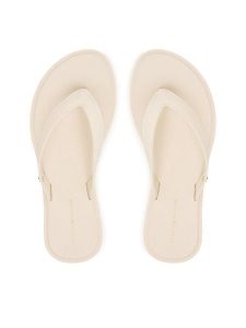 Tommy Hilfiger Japonki Scandi FW0FW09206 Écru. Klapki TOMMY HILFIGER, bez wzorów, ze skóry, bez obcasa. Za 189,99 zł.