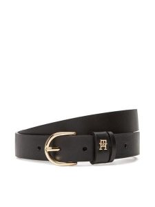 Tommy Hilfiger Pasek Damski Essential Effortless 2.5 Go AW0AW16836 Czarny. Czarne paski TOMMY HILFIGER, bez wzorów, ze skóry. Za 199,99 zł.