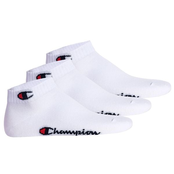 Skarpety Champion 3pk Quarter Socks. Białe skarpetki Champion, bez wzorów. Za 34,90 zł.