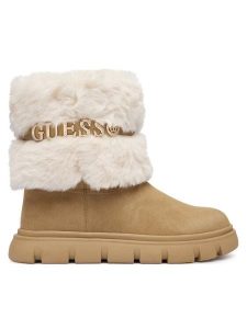 Guess Śniegowce FLFMEL ELE10 Beżowy. Brązowe buty zimowe Guess, ze skóry, bez obcasa, bez zapięcia. Za 634,99 zł.