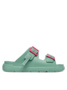 D.Franklin Klapki Vibe Foam 2 DFSH413005 Niebieski. Niebieskie klapki D.Franklin, bez wzorów, z syntetyku, bez obcasa. Za 169,99 zł.