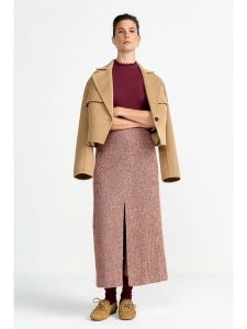 Rich & Royal Spódnica w kolorze czerwono-beżowym rozmiar: 36. Brązowe spódnice Rich & Royal, na co dzień, bez wzorów, maxi. Za 254,95 zł.