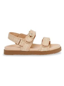 Steve Madden Sandały w kolorze beżowym rozmiar: 42. Brązowe sandały Steve Madden, bez wzorów, z otwartym noskiem, bez obcasa, bez zapięcia. Za 262,91 zł.