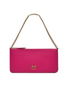 Pinko Torebka Horizontal Flat PE 24 PCPL 102747 A0F1 Różowy. Czerwone torebki klasyczne Pinko, bez wzorów, ze skóry, bez dodatków. Za 429,99 zł.