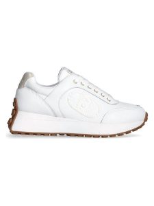 Liu Jo Skórzane sneakersy w kolorze białym rozmiar: 40. Białe trampki Liu Jo, bez wzorów, z materiału, bez zapięcia. Za 303,95 zł.