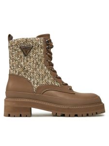 Guess Trapery Badany FLFBDN ELE10 Beżowy. Brązowe buty zimowe Guess, ze skóry, bez obcasa, bez zapięcia. Za 609,99 zł.