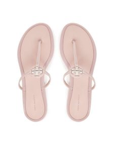 Tory Burch Japonki Mini Miller Jelly 166808 Różowy. Czerwone klapki Tory Burch, bez wzorów, z syntetyku, bez obcasa. Za 499,99 zł.