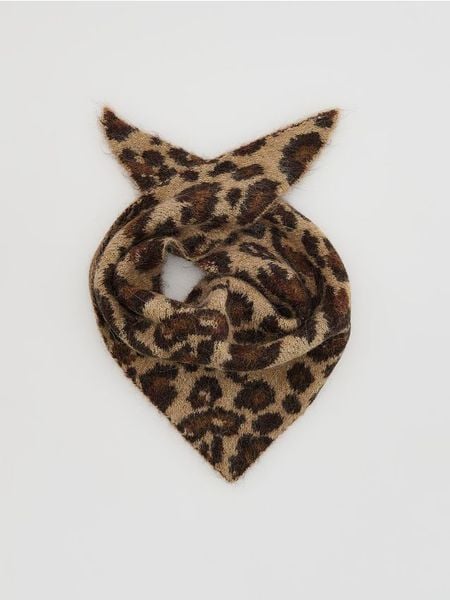 Szalik z wełną alpaki - wielobarwny. Szaliki Reserved, bez wzorów, z wełny. Za 69,99 zł.