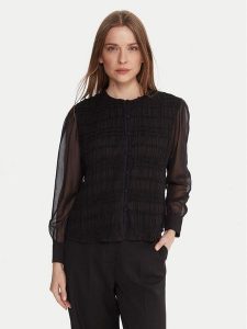 French Connection Bluzka 72ZAY Czarny Regular Fit. Czarne bluzki French Connection, bez wzorów, z syntetyku, bez kołnierzyka, bez ramiączek. Za 299,99 zł.