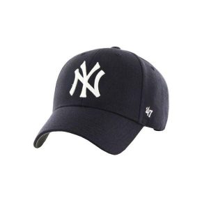 Czapka Z Daszkiem MLB New York Yankees. Niebieskie czapki 47 Brand, bez wzorów. Za 134,99 zł.