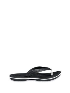 Crocs Japonki "Crocband" w kolorze czarnym rozmiar: 41/42. Czarne klapki Crocs, bez wzorów, z otwartym noskiem, bez obcasa. Za 100,99 zł.