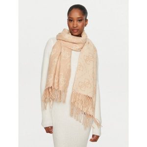 Szalik Guess. Brązowe szaliki Guess, z aplikacjami. Za 234,99 zł.
