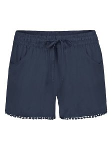 Fresh Made Szorty w kolorze granatowym rozmiar: M. Niebieskie szorty Fresh Made, bez wzorów, z wiskozy. Za 39,45 zł.